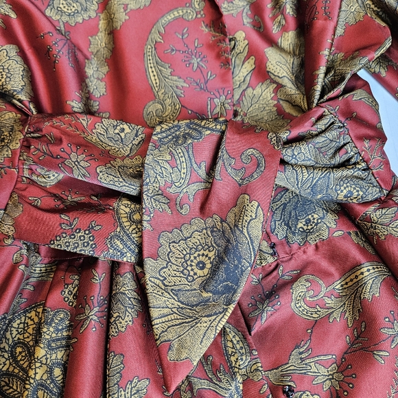 BIGIO COLLECTION Women Paisley Dress Size 14 - Picture 4 of 15